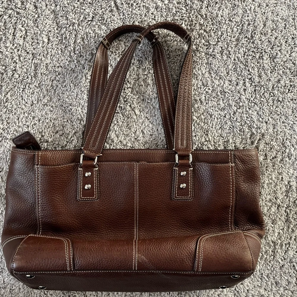 Coach Dark Brown Leather Handbag - Picture 2 of 9